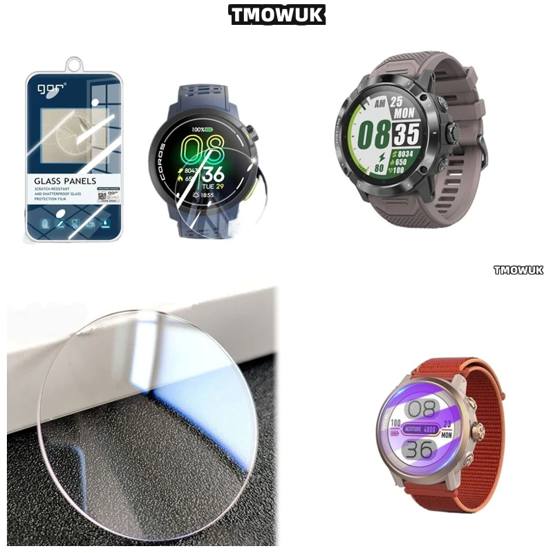 

For Coros PACE 2 3 42 46 MM APEX 2 Pro VERTIX 2 2S - HD Tempered Glass, 9H Hard Anti-Scratch For Smart Watch Screen