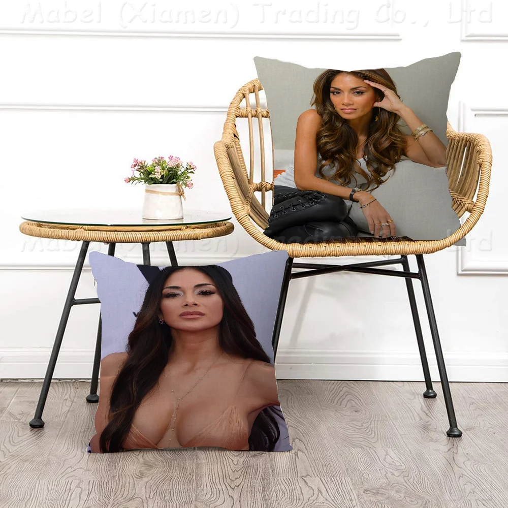 

Singer Nicole Scherzinger Cushion Cover Car Throw Pillow Case For Sofa Car Christmas Gift 40x40cm 45x45cm