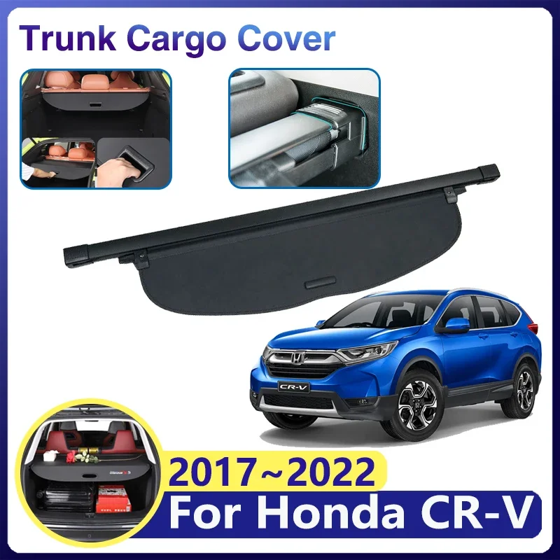 

Багажник автомобиля, грузовой Чехол для Honda CR V CR-V CRV 2017 2018 2019 ~ 2022, лоток для штор, защитный Органайзер, разделительный коврик для конфиденциальности, аксессуары