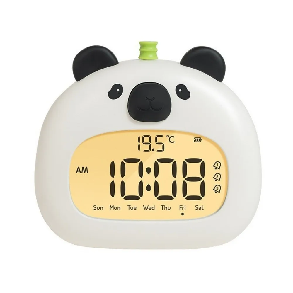 

Creative Capybara LED Alarm Clock Temperature Display Night Light Mini Cartoon Alarm Clock Portable Cute Animal