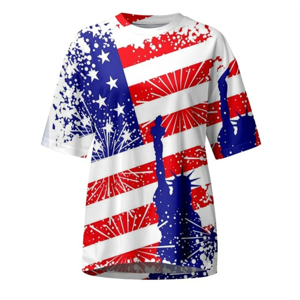 New Trend 2024 Hot 3D Digital Print Flag Series 2 Pattern Outdoor Fitness sport men's short sleeve T-shirt New design size S-3XL