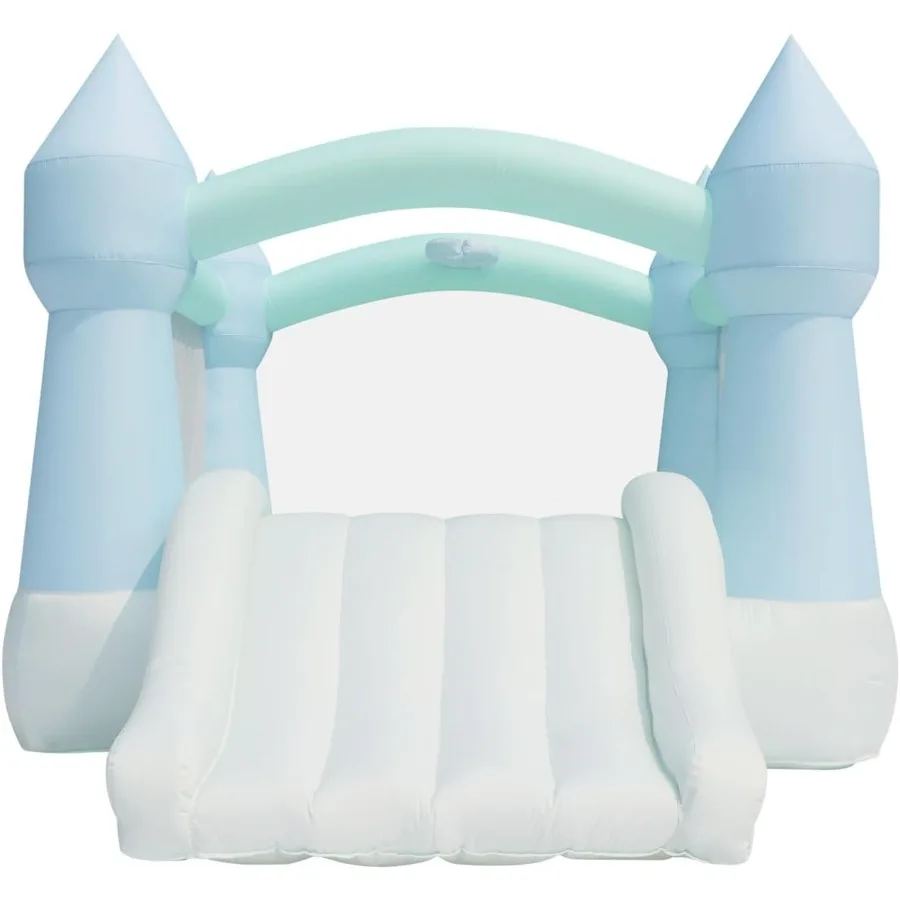 

Bounceland Bouncy Castle Daydreamer Mist Bounce House [NO Blower] Pastel Bouncer with Slide 12 ft L x 9 ft W x 7 ft H Trendy Bo