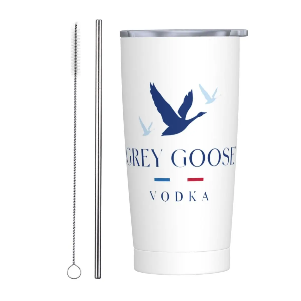 

Серая гусиная водка, стакан из нержавеющей стали, кружка с вакуумной изоляцией, термохолодная бутылка, соломинки с крышкой, 20 унций