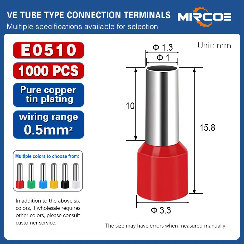Mircoe 1000PCS E051…