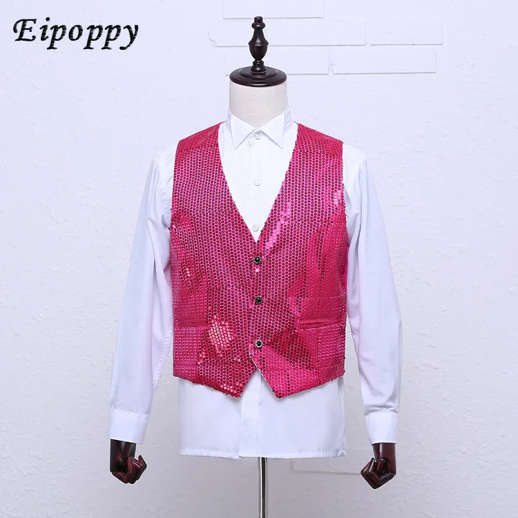 سترة رقص مطرزة بلون MC ، زي أداء ، زي المغني