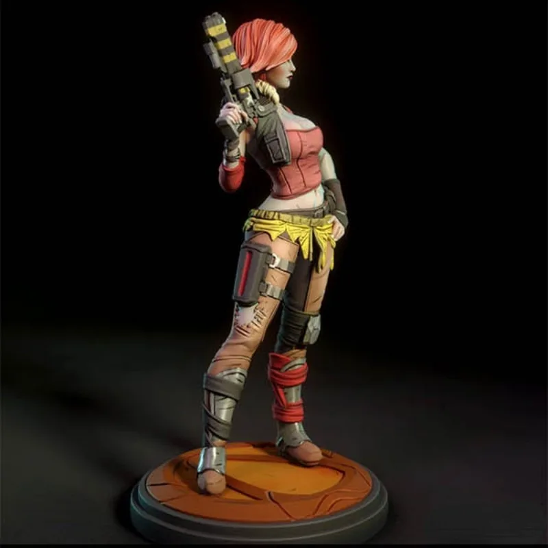 1/24 Resin Figure Assembly Model Kit Fantasy Hobby Miniature Sexy Female Gunner GK Toy Unassembled and Unpainted Free Shipping