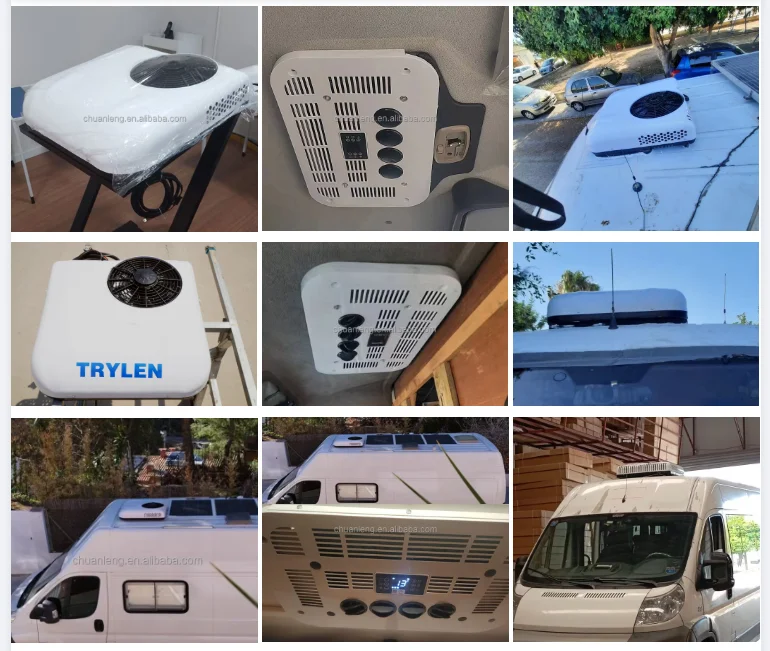 شاحنة Aire Acondicionado مكيف هواء كهربائي الكل في واحد 24 فولت 12 فولت مبرد وقوف السيارات للشاحنة نظام تكييف الهواء الآخر
