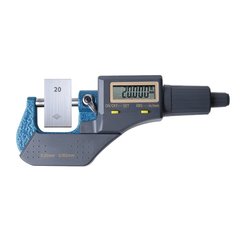 Digital outside micrometer 0-25mm Professional Inch/Metric Thickness Measuring Tools 0.00005