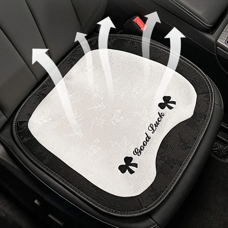 New Cute Minimalist Car Seat Cushion Pad Full Set Soft Plush Car Seat Cover Protector Dust Proof Winter Interior Accessories