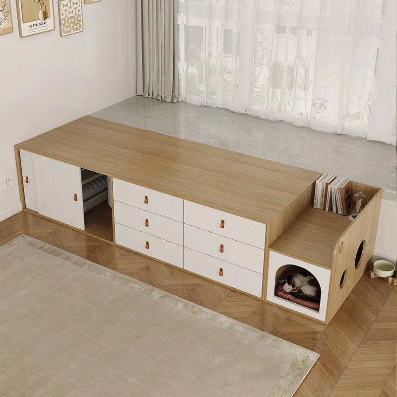 bay window splicing bed half bay window sill transformation bed bay window connecting bed tatami