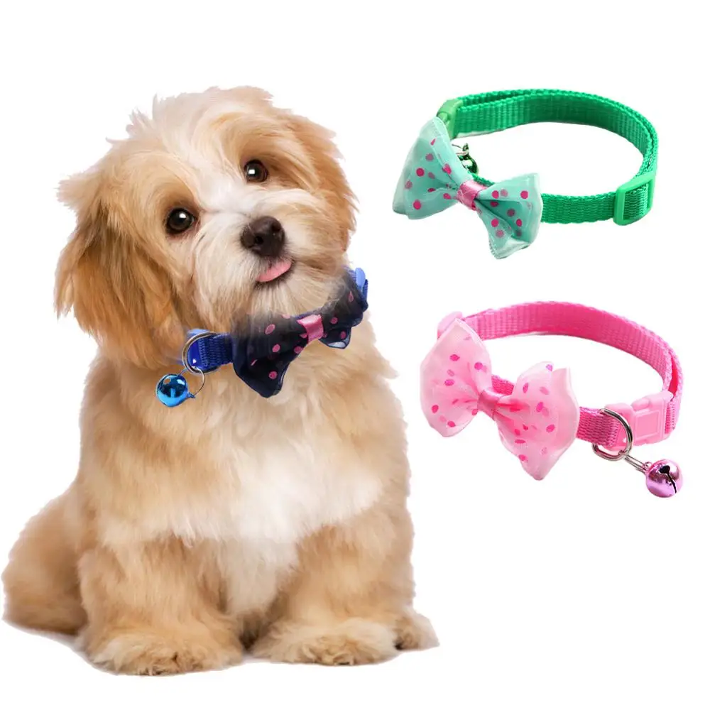 Cats Adorable Pet Accessories Attractive Must-have Pet Accessory Trendy Popular Pet Collar Small Dog Bow Collar Pet Bow Collar