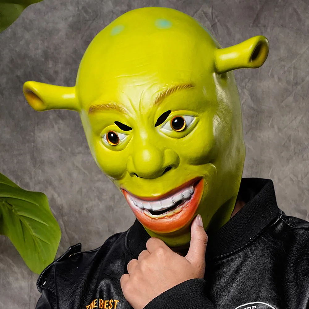 Halloween-Maske, Grüne Maske, Ganzgesichtsmaske für Erwachsenen-Cosplay – Detail 1