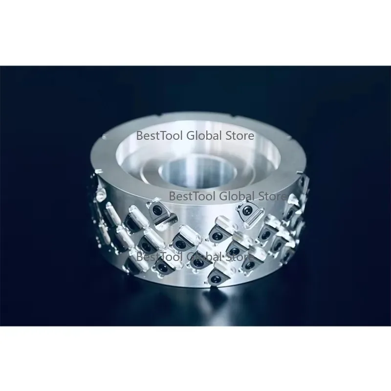 Top Qu-ality High Performance Jointing Cutter Head Edge Banding Spiral Cutter With Turnblade Kn-ives, Aluminum Bo-dy