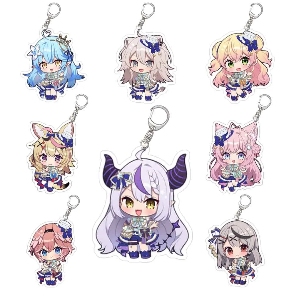 Lucky Seven Store Hololive Darknesss Houshou Marine Yukihana Lamy AZKi Hoshimachi Suisei Acrylic keychain Bag iphone pendant