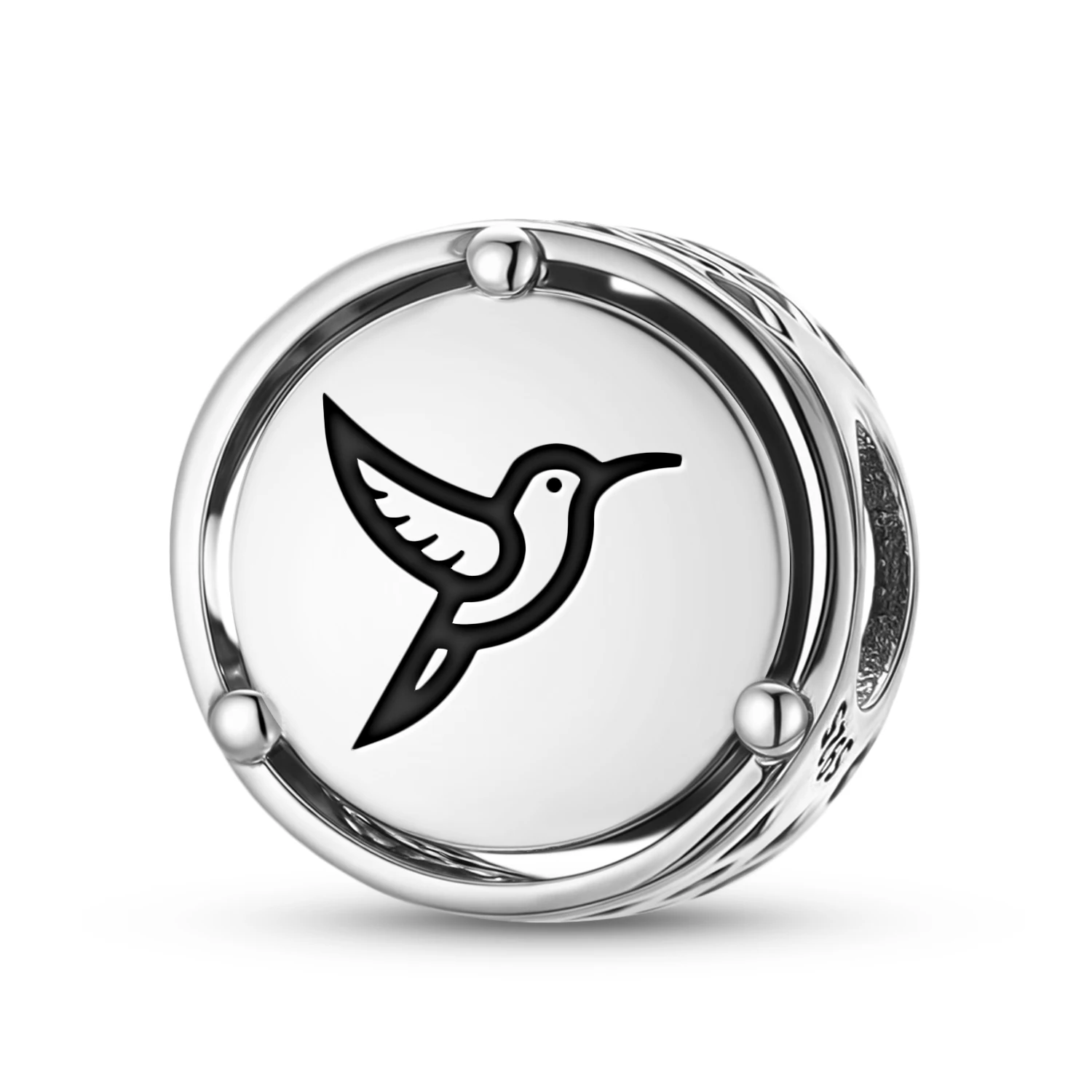 925 Sterling Silver Animal HUMMINGBIRD Charm Fit Original Bracelet Diy Jewelry Accessories Family Bead