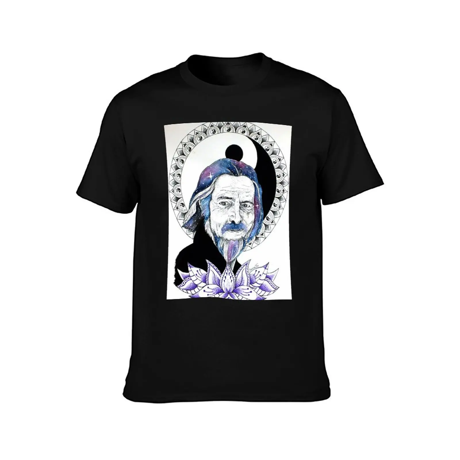 Alan Watts T-Shirt Abstract Pattern Print Top T-Shirt