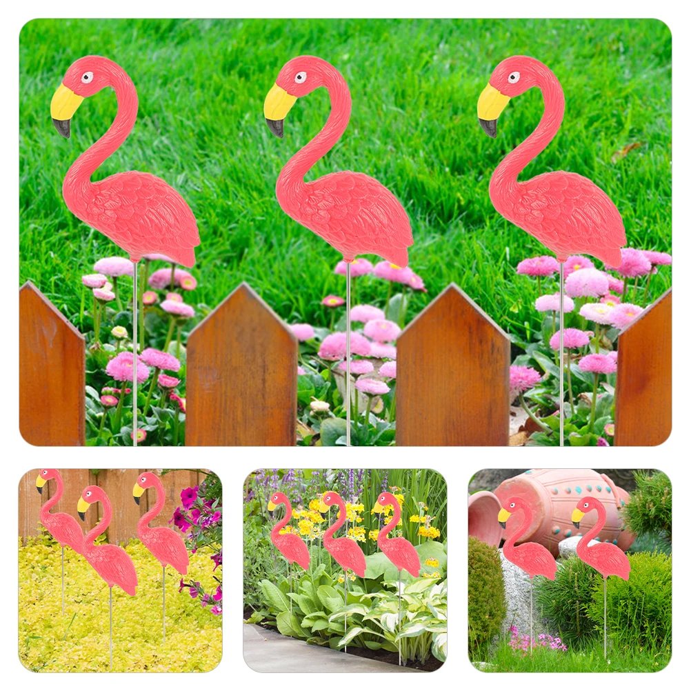 

Simulated Flamingo naments Resin Craft M Size Red Color Outdoor Indoor Decor Garden Yard Flowerpot Plant Decorations