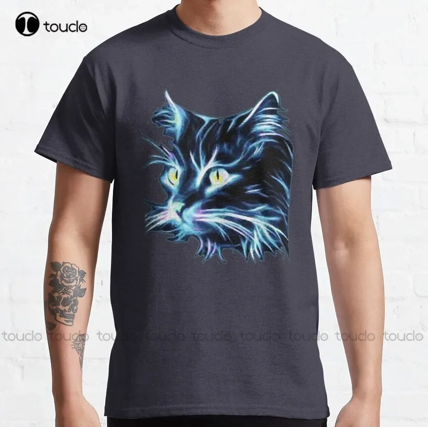 Cat Lightning ,Cat ,Kitten Classic T-Shirt Oversized T Shirts For Men Custom Aldult Teen Unisex All Seasons Gd Hip Hop Retro New