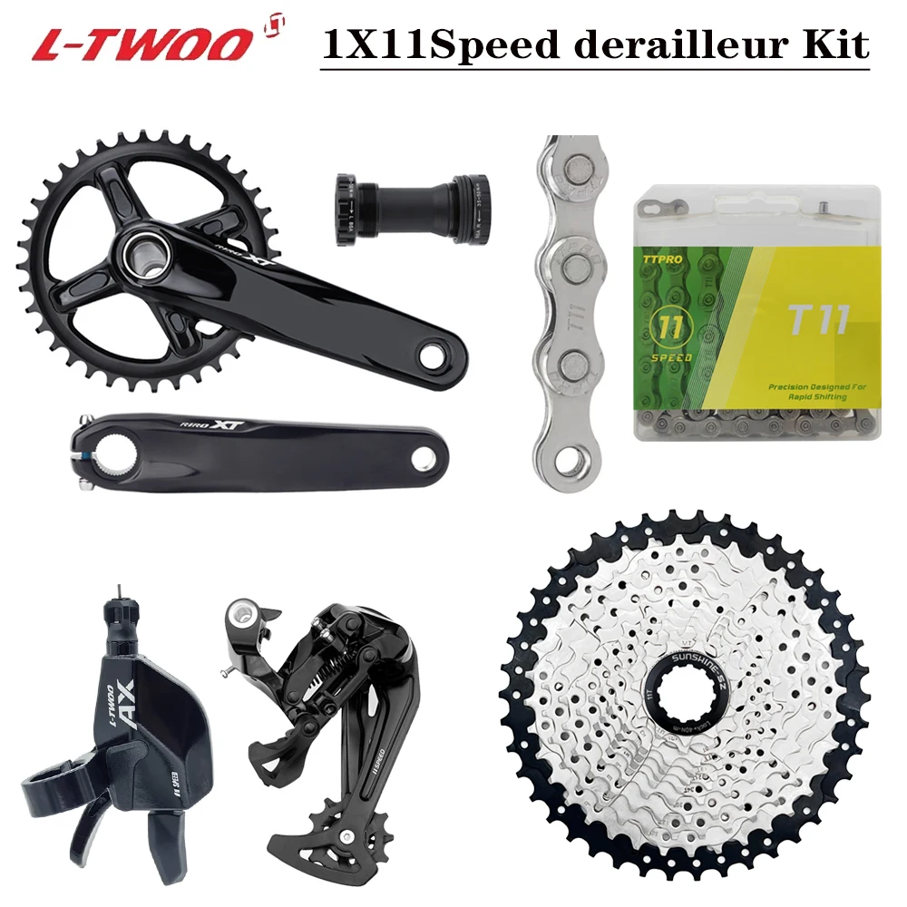 

Mountain Bike 1x11-Speed Groupset SUNSHINE-SZ Cassette 40T42T46T50T52T an T11 11S Chain RIRO 170/175 Crank 32/34/36/38T sprocket