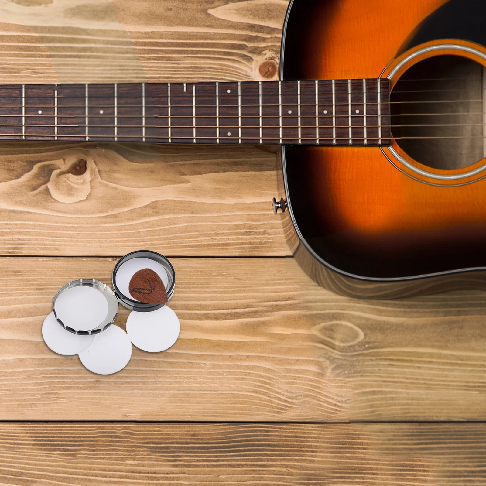 

5Pcs Guitar Pick Holder Stick on Adhesive Storage Organizer for Bass Acoustic Guitars Practice Performance Recording