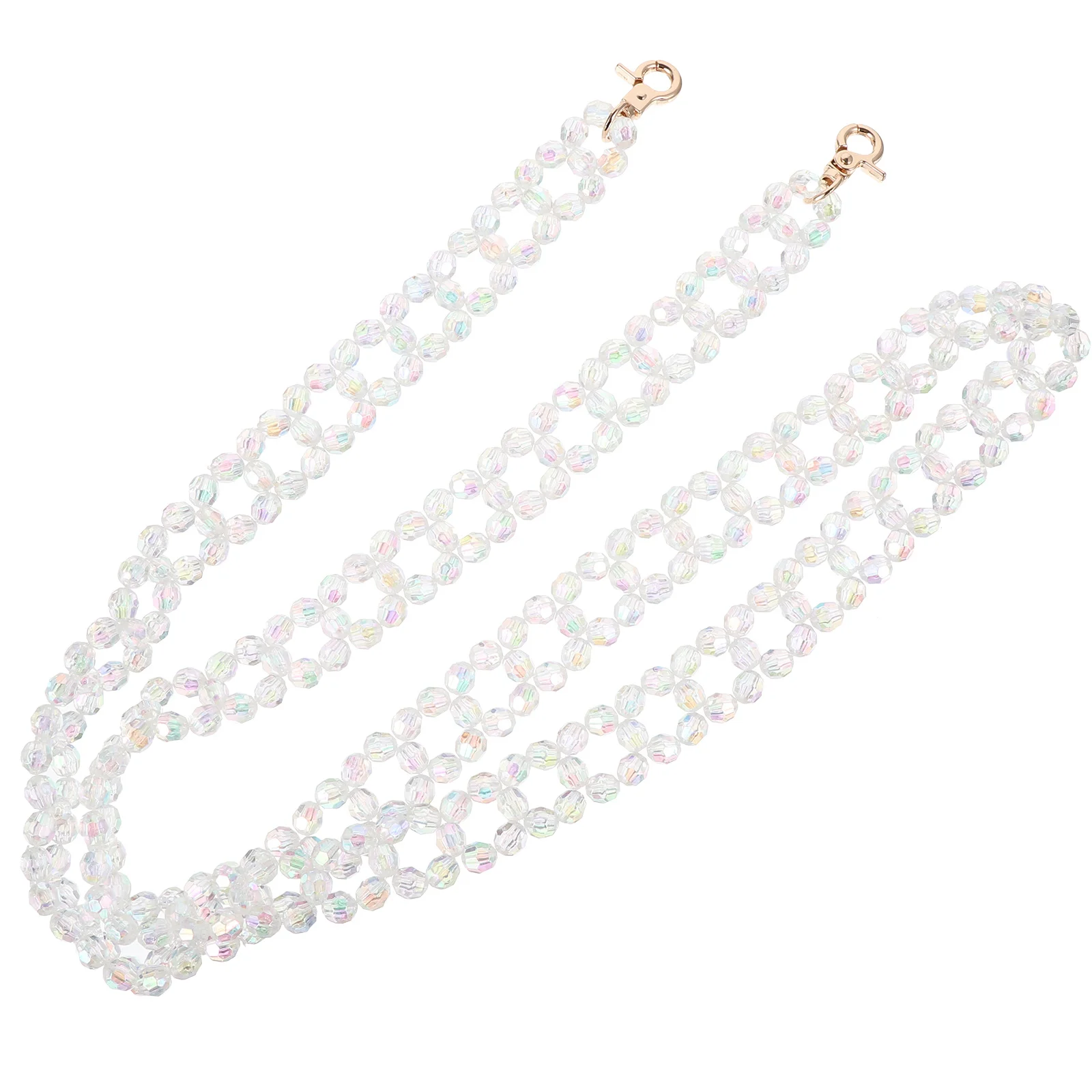 Sangle d'épaule à Double rangée en cristal, 1 pièce, sangle de remplacement solide, fourniture pratique, chaîne de sac à la mode