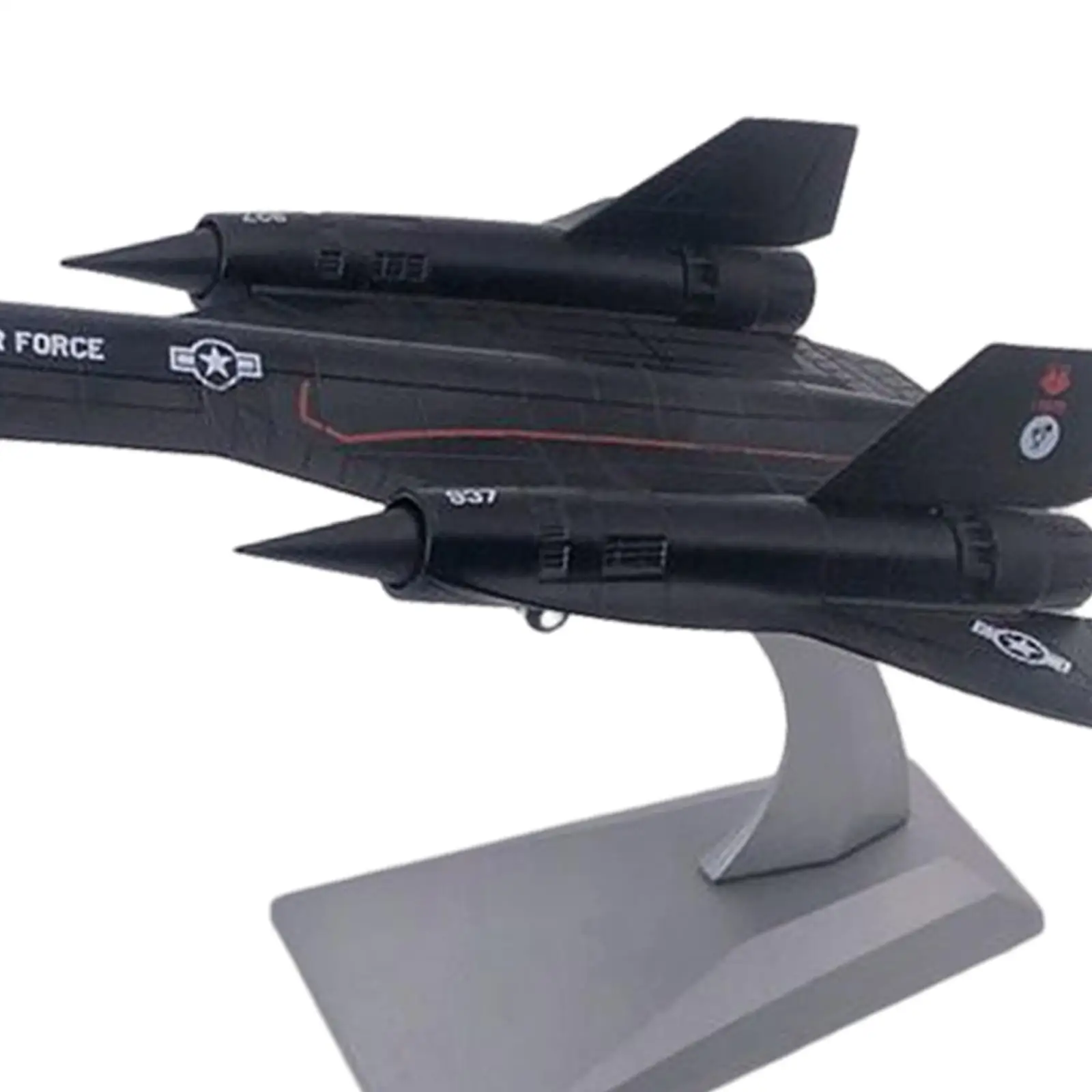

Diecast 1:144 Scale Blackbird Fighter with Stand for Desktop Shelf Home