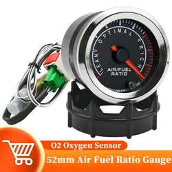 52mm  Air Fuel Ratio Gauge LED Digital Display Air Fuel Ratio AFR Oxygen Sensor Narrowband Air Fuel Ratio Meter For Car Racing