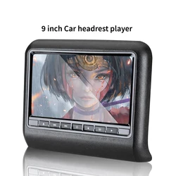 9Inch Car Seat Back Headrest LCD Display mp3/mp4 Multimedias Player Gaming FM transmitter Remote Control with DVD Player Monitor