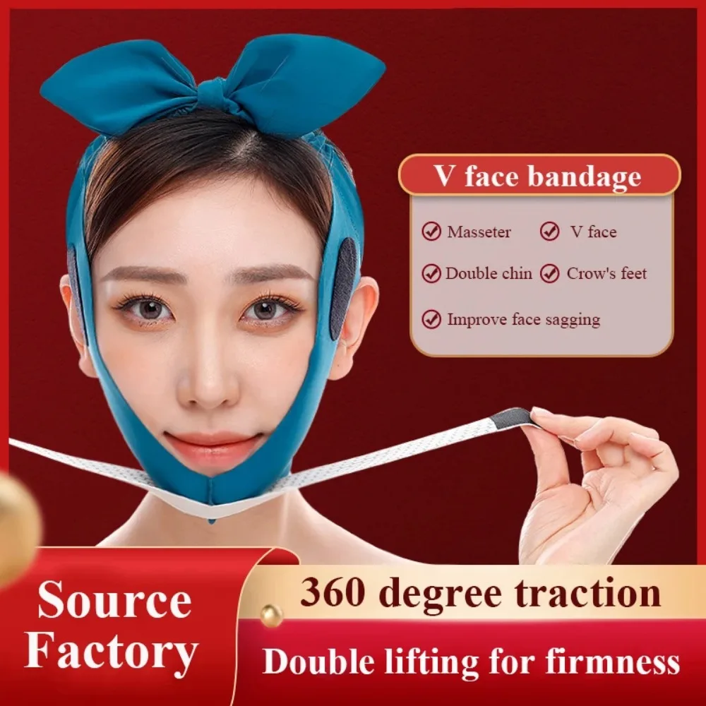 Adjustable Face Slimming Bandage V Line Face Shaper Chin Cheek Lift Up Belt Far-infrared Facial Anti Wrinkle Strap Skin Care