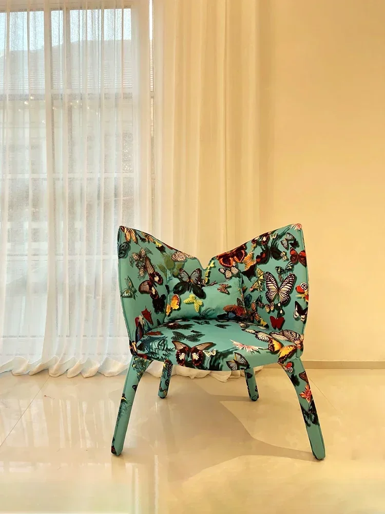 

Designer single chair living room creative leisure sofa chair French minimalist balcony lazy chair
