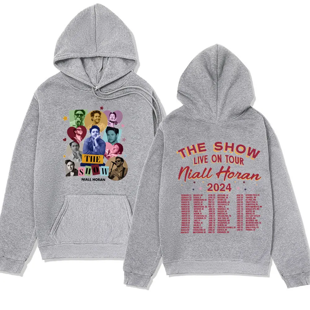 Niall Horan The Show Live on Tour 2024 Hoodies Hip Hop Streetwear Sweatshirts Fall and Winter Fashion Long Sleeve Pullover Men's