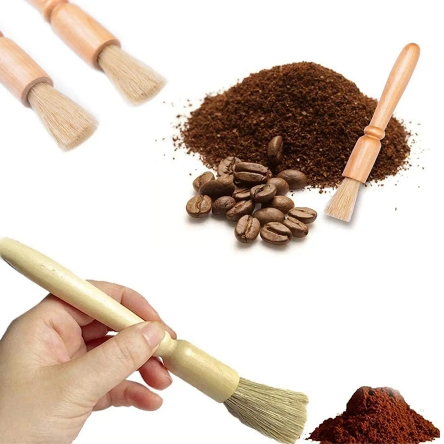 A93E-2X Coffee Machine Cleaning Set Coffee Grinder Brush Coffee Machine Group Head Cleaning Brush With Coffee Machine Filter