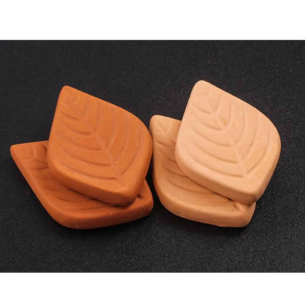 2024 Leaf Shape Humidifying Stone Keep Conditioning Humidity Hydrostone Terracotta Reusable Leaf Clay