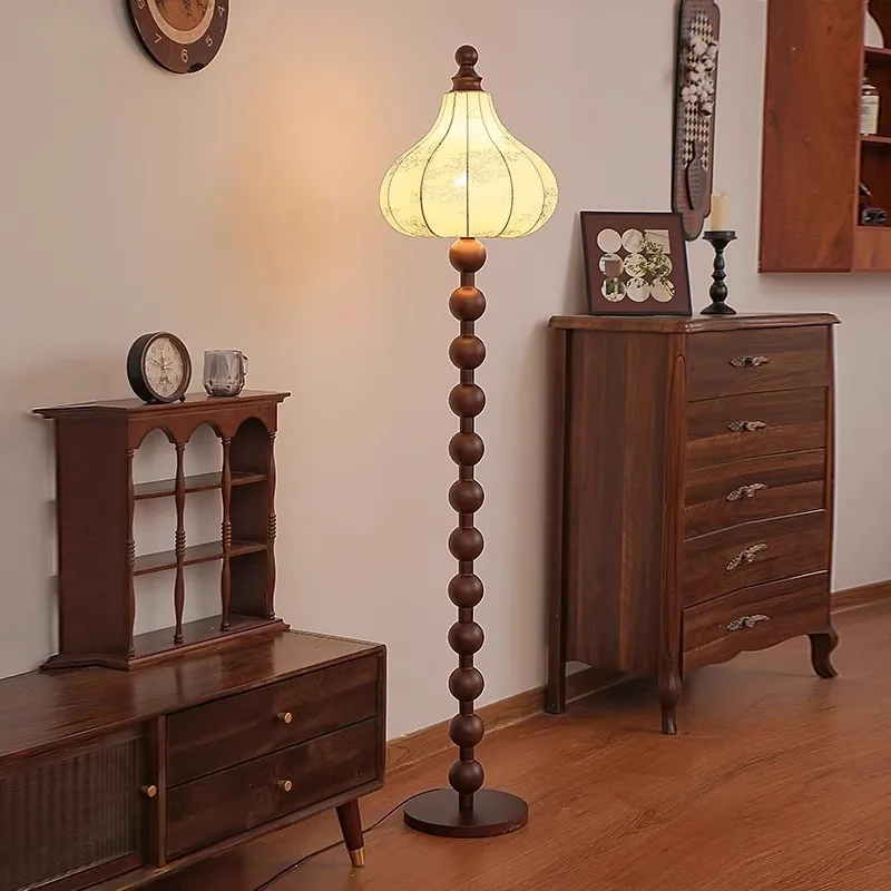 

Medieval floor lamp, retro bedroom French ornament next to the sofa in the living room