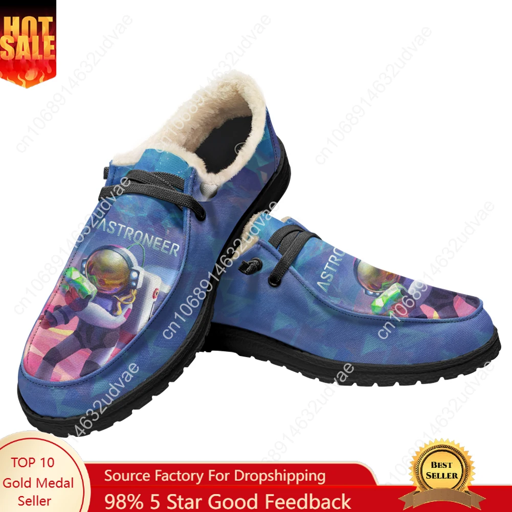 

Astroneer Casual Shoes Plush Flat Shoe Men Woman Breathable Casual Outdoor Lightweight Footwear Couple Custom Made Shoe