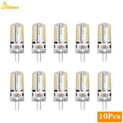 Ampoule LED de remplacement halogène pour lustre et budgétaire, lampe G4, AC, DC, 12V, 220V, 2835, 3014SMD, 2W, 3W, 4W, 5W, 7W, 9W, 10 pièces par lot