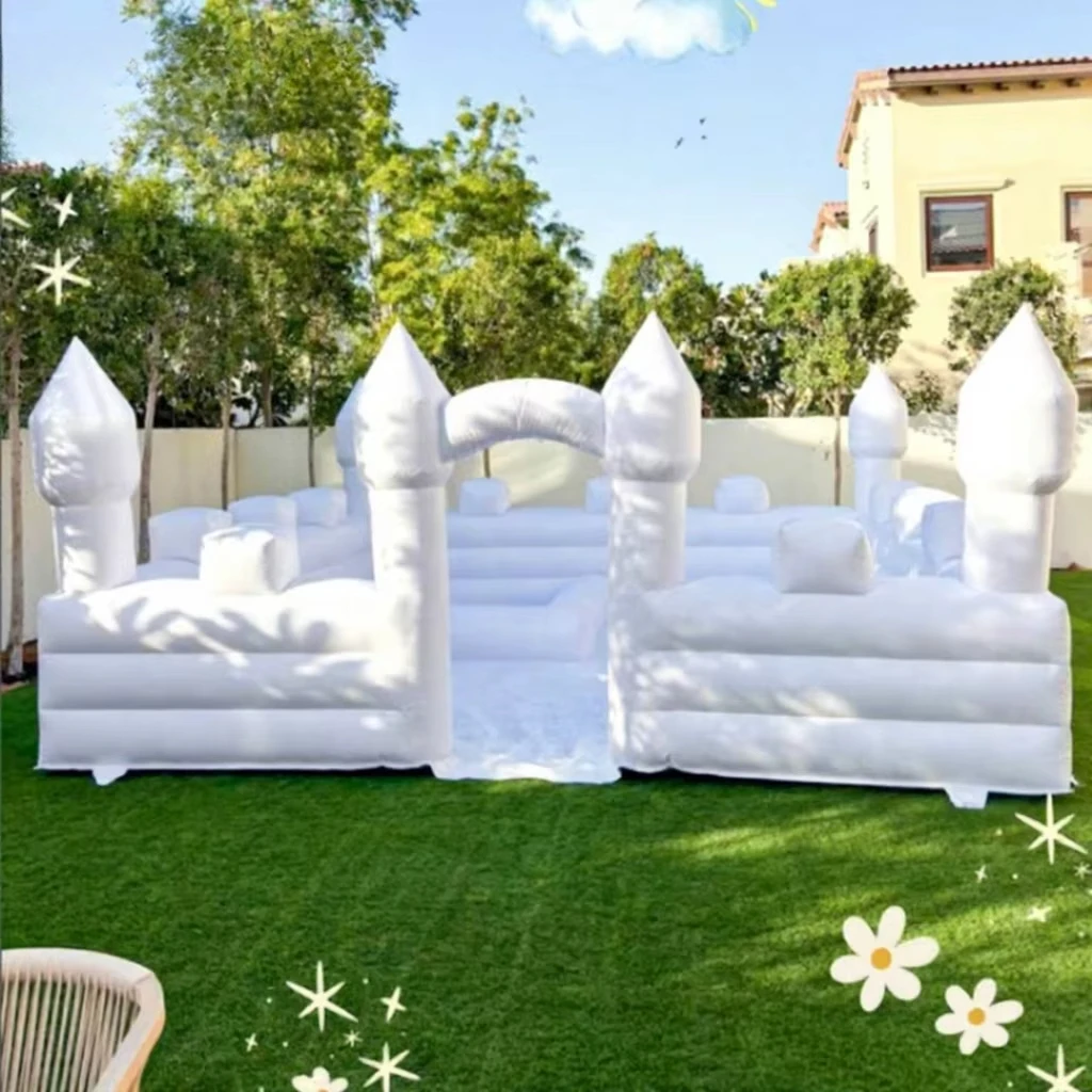 Customized commercial soft game equipment ball pit blowing ball inflatable castle foam pit