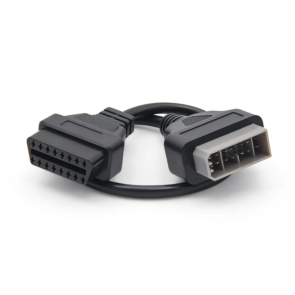 Obd2 تمديد كابل لنيسان 14 دبوس obd إلى obd2 16pin موصل السيارة محول 14Pin ذكر إلى أنثى أداة ماسح ضوئي السيارات التشخيصية