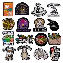 Cute Cartoon Animal Quotes Patch Embroidery Funny Quotation Embroidered Logo Garment Accessories Sticker Patches Clothing Gifts