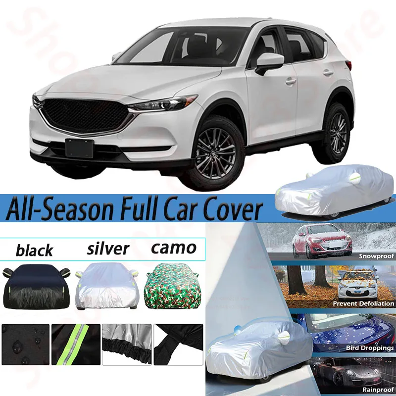 

Full Car Cover Outdoor Anti-UV Sun Shade Rain Snow Resistant SUV Cover Dustproof For Mazda CX-5 CX5 Waterproof Car Covers