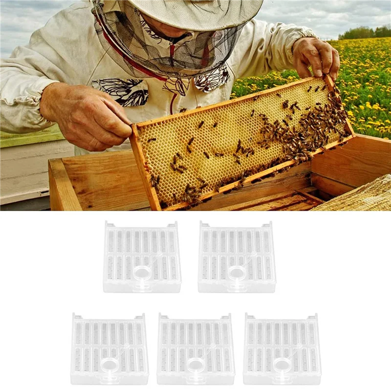 

【Party-Decoration】Beekeeping Cage Bee Moving Cage Bee Catcher Cage Plastic Rearing Transport Cage Tool Beekeeping Accessory(15Pc