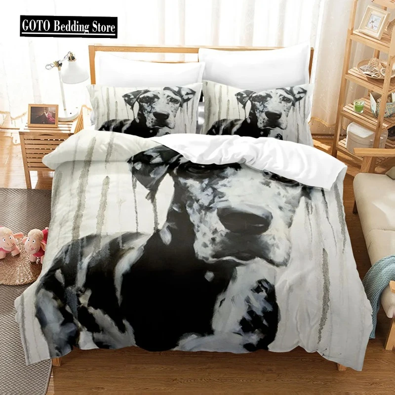 

Cartoon Poor Dog Bedding Cover Winter BedLinens 2/3pcs Kids,twin Full Queen King Duvets and Bedding Sets Duvet Bed Set Cat Dog