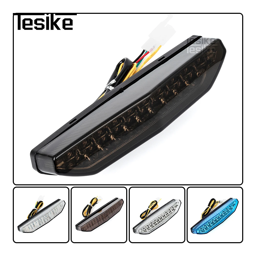 Pour Kawasaki Ninja ZX-6R 2007 2008 ZG14 CONCOURS 2008-2018 Zjas1200 DAEG enquêter Arrière Frein Clignotants Lumière LED spatirée