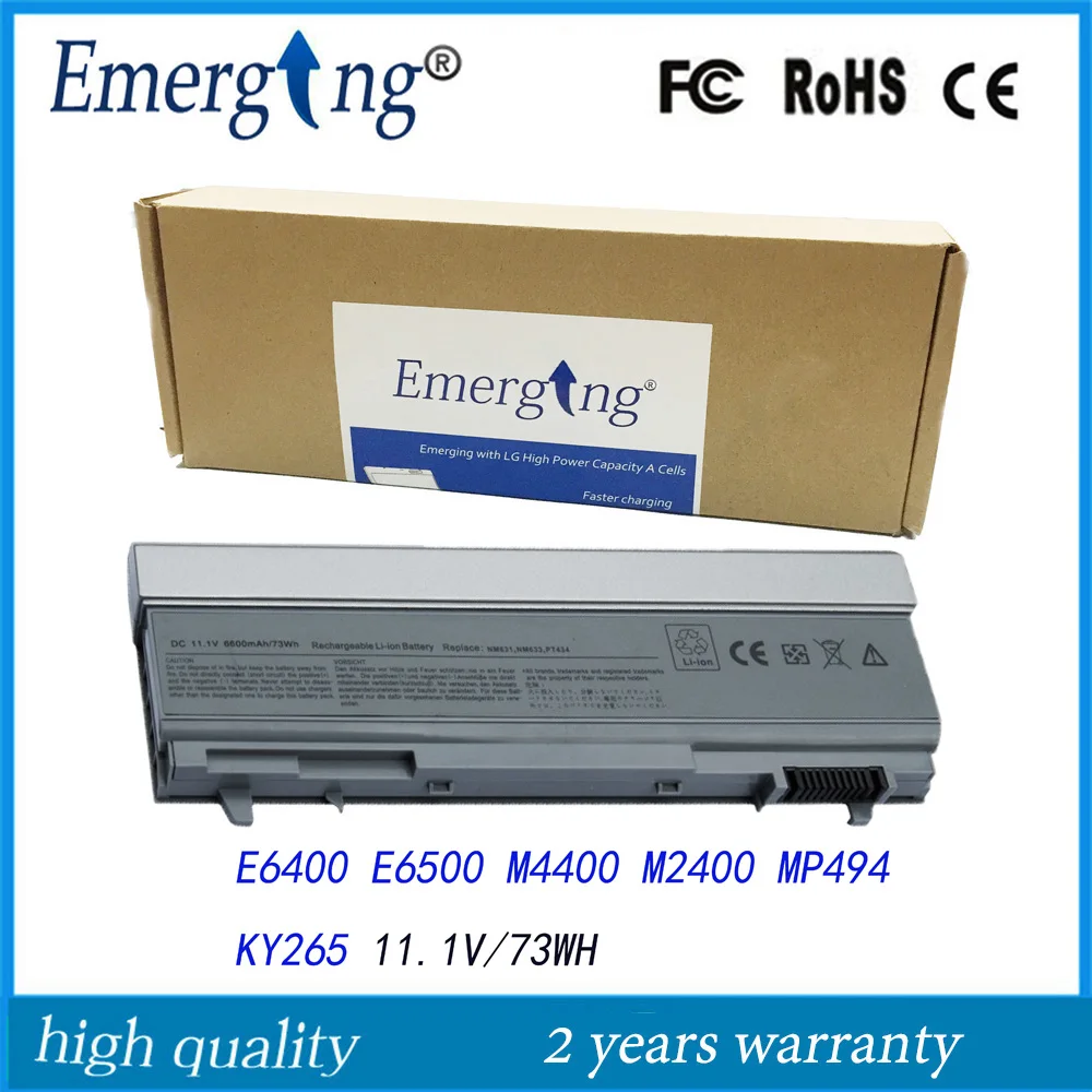 9cells New Laptop Battery For Dell Latitude E6400 ATG E6500 E6510 PT435 NM633 MP307 E6410 E6510