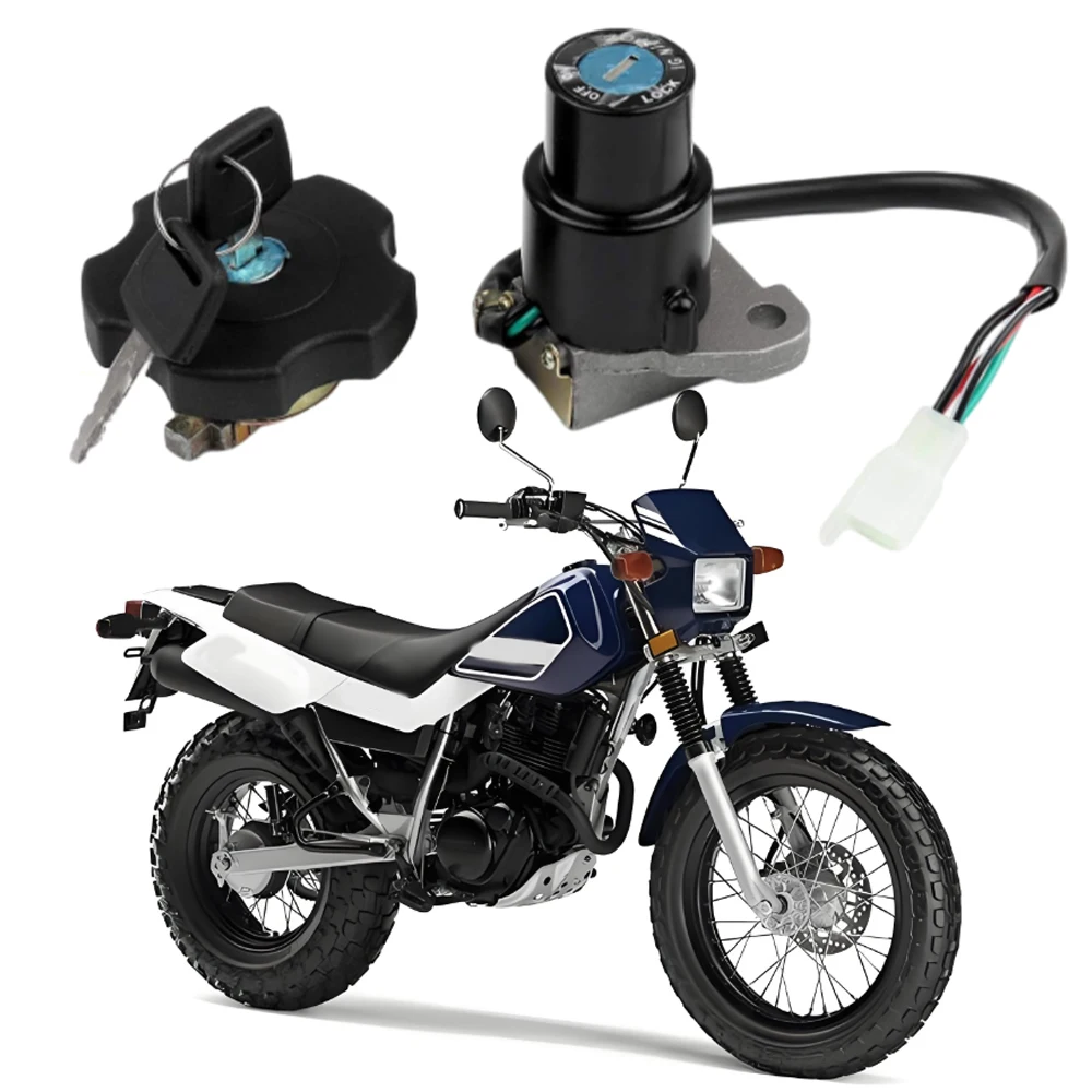 Motocyklowy wyłącznik zapłonu Korek wlewu paliwa Przełącznik zapłonu Klucz blokady dla Yamaha XT225 Serow 225 XT600 TW200 DT200 DT200R