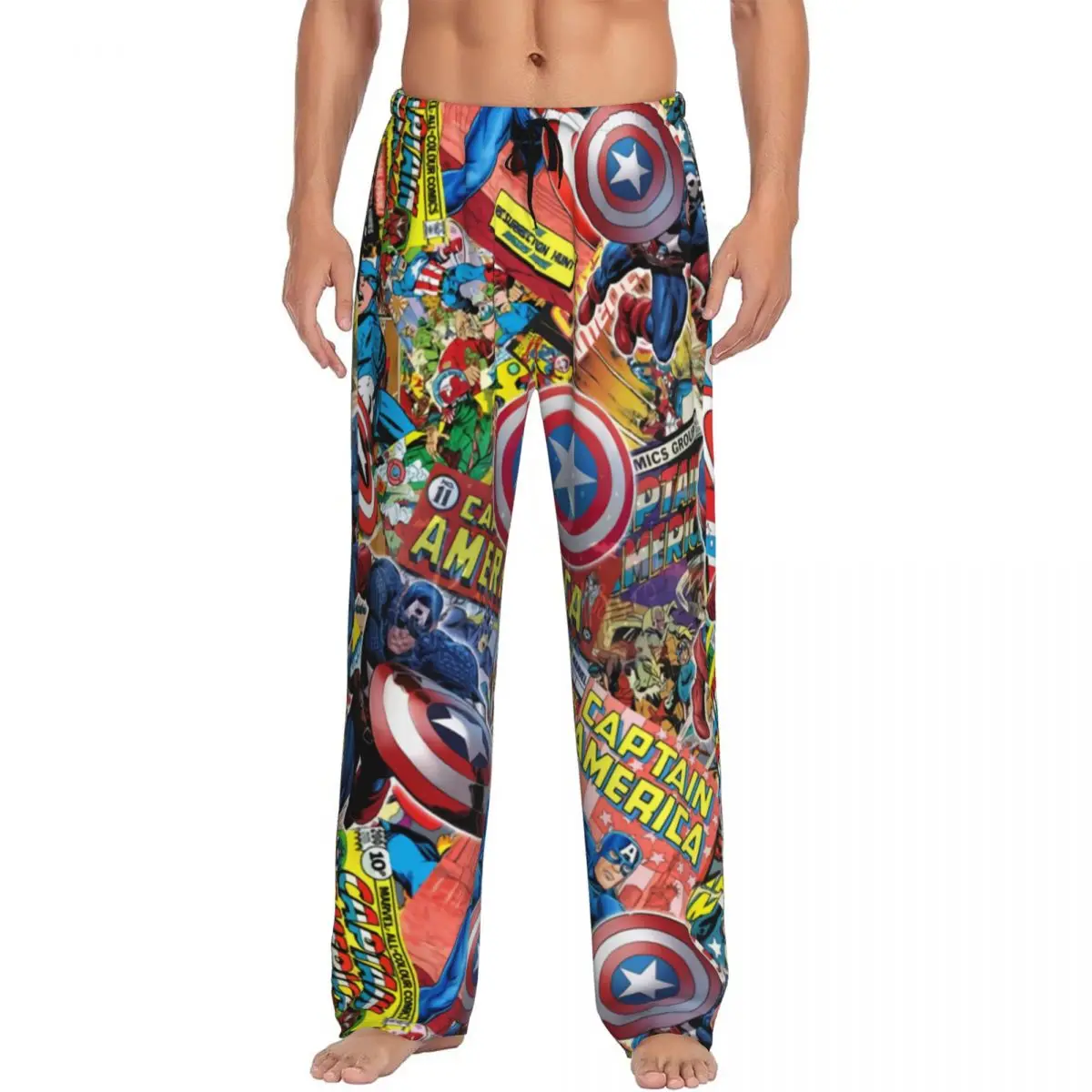 

Custom Spider Man Pajama Pants for Men Lounge Sleep Stretch Sleepwear Bottoms with Pockets