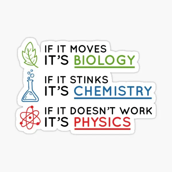 

5 шт., наклейки с надписью «Science»