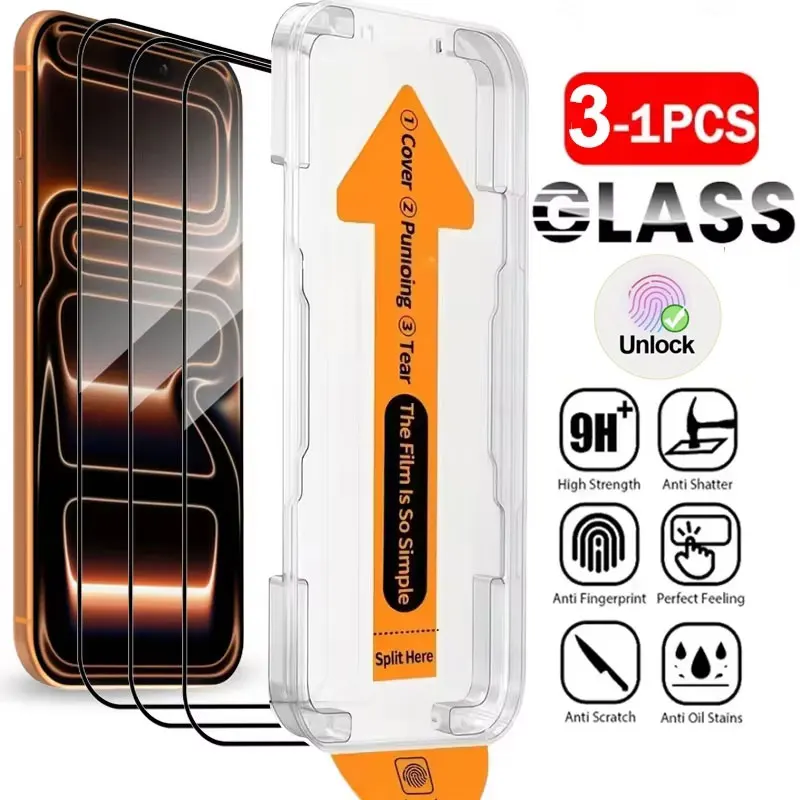 

1-3PCS HD Unlock Dust Free Easy Install Screen Protector For Google Pixel 9 Pro XL 10 9A 8 8A 7 7A 6A Pixel10 Tempered Glass