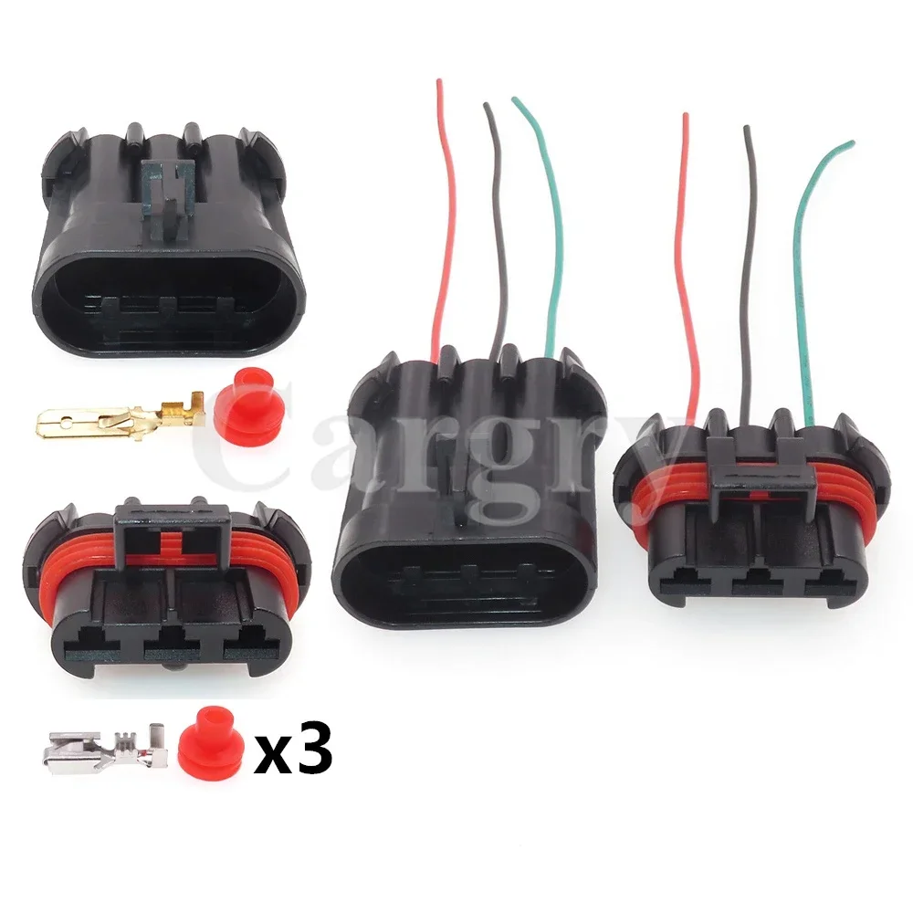 

1 комплект, 3P 12124686 12124685 15358681, автомобильный док-адаптер «папа-мама», жгут проводов автоматического вентилятора, разъем переменного тока в сборе для Buick Ford