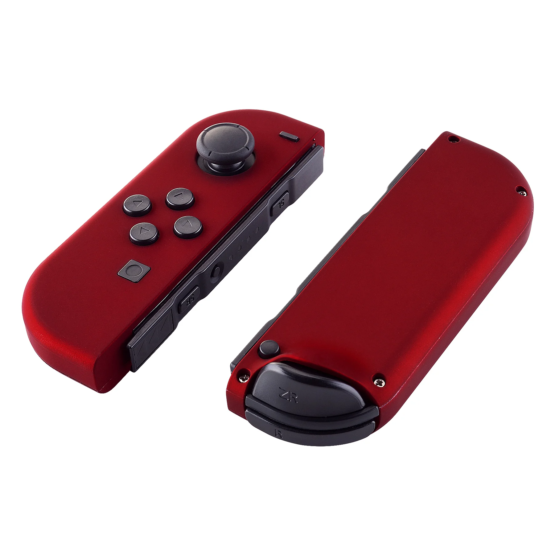 Casing Kerangka Kustom Tombol Set Lengkap untuk Nintendo Switch JoyCon & OLED JoyCon Pengganti Sangat Ketat Warna Merah dengan Sentuhan Lembut